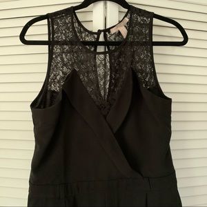 Forever 21 Black Lace Jumpsuit Size M, EUC